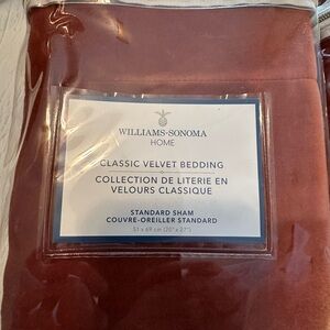 Williams Sonoma Spice Velvet Duvet and Shams